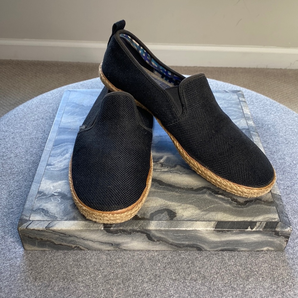 Black Ben Sherman Canvas Espadrille slip on Loafer size 10